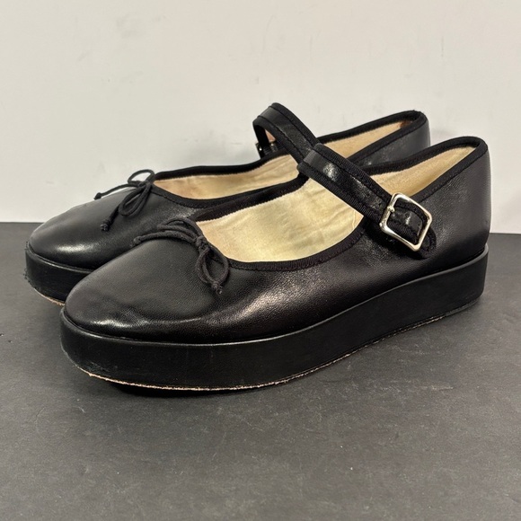Loeffler Randall Black Leather Mary Jane Flats Size 7B — Wear Disclosed - Picture 1 of 15